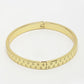 NVR Men's Gold-Polished Stainless Steel Kada Bracelet - Swadesiicart