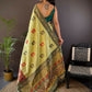 Joban Fashion Light Green Small Butti Banarasi Silk Sarees | Swadesiicart
