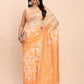Shree Shyam Fashion Linen Cotton Orange Saree