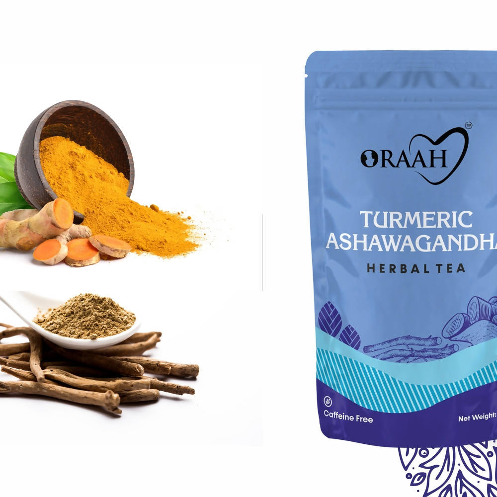 Oraah Turmeric Ashwagandha Herbal Tea | Swadesiicart