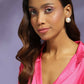 Oversized pearl Studs (22 mm)- Ruby Raang | Swadesiicart