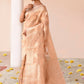 Joban Fashion Gold Banarasi Tissue Saree | Swadesiicart