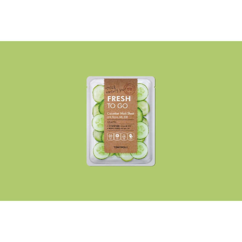 Tonymoly Fresh To Go Cucumber Mask Sheet Calming - Korean Skincare - Swadesiicart
