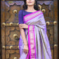 Very Much Indian Pure Silk Handloom Paithani -Dual Tone Lavender With Purplish Pink | Swadesiicart