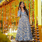Aayaa Designer Printed Full Flared Suit