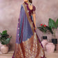 Aastha Fashion Purple Silk Sarees Weaving Saree