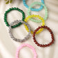 NVR Men & Women Set of 7 Artificial Beads Elasticated Bracelet - Swadesiicart