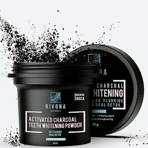 Rivona Naturals Activated Charcoal Teeth Whitening Powder - Rivona Herbal LLP
