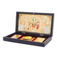Naitik Creation Lord Ram Darbar Gold-Polished Photo Frame With Charan Paduka - Swadesiicart