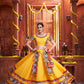 AI Fashion Yellow Art Silk Designer Navratri Lehenga Choli Collection