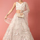 House of Panchhi Grey Net Sequinse Work Lehenga & Blouse, Dupatta | Swadesiicart