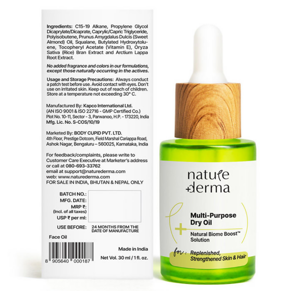 Nature Derma Multi-Purpose Dry Oil | Swadesiicart