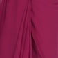 Little Bansi Girls Floral Print Ready to Wear Saree and Floral Blouse - Magenta | Swadesiicart