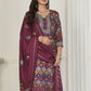 Jyoti Fashion Women's Multicolor Pashmina Digital Printed Kurta with Trouser & Dupatta | Swadesiicart