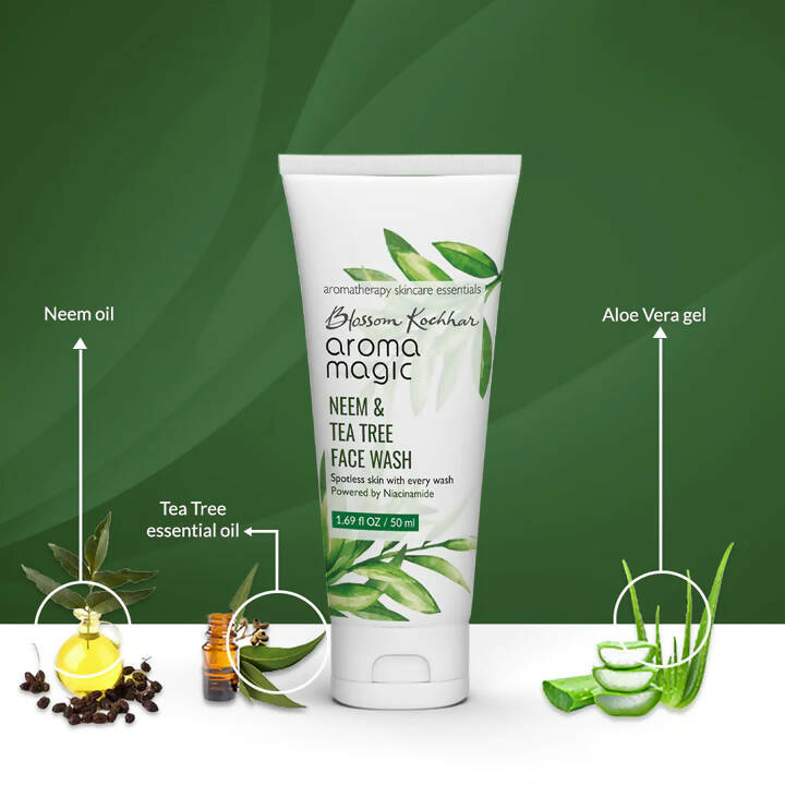 Blossom Kochhar Aroma Magic Neem & Tea Tree Face Wash - Swadesiicart