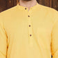 Even Apparels Pure Cotton Yellow Kurta - Yellow | Swadesiicart