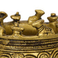 eCraftIndia Gold-Toned Handcrafted Brass Auspicious Nandi Kalash for Religious Offerings | Swadesiicart