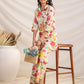 Janasya Off White Cambric Floral Co-Ords - Swadesiicart