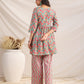 Janasya Sage Cambric Floral Co-Ords - Swadesiicart