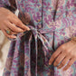 Janasya A-Line Cambric Grey Ethnic Motifs V-Neck Co-Ords - Swadesiicart