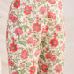 Janasya A-Line Cambric Beige Floral Round Neck Co-Ords - Swadesiicart