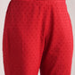 Janasya A-Line Dobby Cotton Maroon Solid V-Neck Co-Ords - Swadesiicart