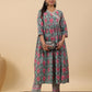 Janasya Green Cambric Ethnic Motifs Co-Ords - Swadesiicart