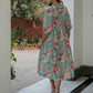 Janasya From Style Master Cotton Floral Fit & Flare Dress | Swadesiicart