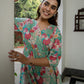 Janasya From Style Master Cotton Floral Fit & Flare Dress | Swadesiicart