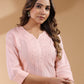 Janasya Bright Cotton Ombre Straight Kurta | Swadesiicart