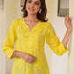 Janasya Bright Cotton Ombre Straight Kurta | Swadesiicart