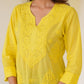 Janasya Bright Cotton Ombre Straight Kurta | Swadesiicart