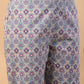 Janasya Light Blue Cambric Floral Set | Swadesiicart