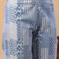 Janasya Blue Cambric Ethnic Motifs Set | Swadesiicart