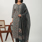 Janasya Beige Cambric Floral Kurta Set | Swadesiicart