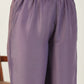 Janasya A-Line Muslin Lavender Solid V-Neck with Band Collar Kurta & Bottom | Swadesiicart