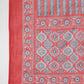 Janasya Straight Cambric Red Ethnic Motifs V-Neck Set - Swadesiicart