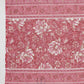 Janasya Straight Cambric Pink Floral V-Neck Set | Swadesiicart
