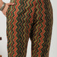 Janasya Straight Cambric Green Ethnic Motifs Notch Neck Set | Swadesiicart