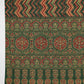 Janasya Straight Cambric Green Ethnic Motifs Notch Neck Set | Swadesiicart
