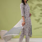 Janasya White Cambric Floral Set | Swadesiicart