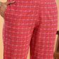 Janasya Straight Cambric Pink Floral Round Neck Set | Swadesiicart