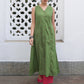 Janasya Light Cotton Solid A-Line Kurta Set | Swadesiicart