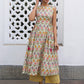 Janasya Light Green Cambric Ethnic Motifs Kurta & Bottom | Swadesiicart