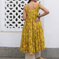 Janasya Bright Cotton Floral Gathered Kurta Set | Swadesiicart