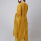 Janasya Regular Chinnon Mustard Ethnic Motifs V-Neck Kurta,Bottom & Dupatta | Swadesiicart