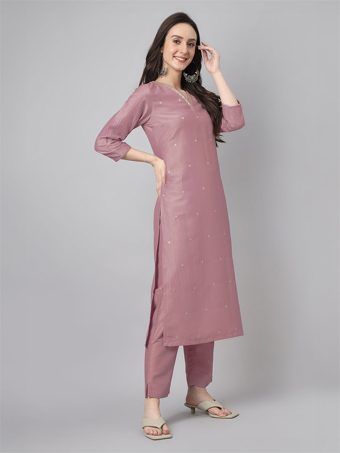 Janasya Bright Regular Kurta Set | Swadesiicart