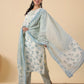Janasya Bright Cotton Floral Straight Kurta Set | Swadesiicart