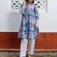 Janasya From Style Master Cotton Floral A-Line Tunic | Swadesiicart