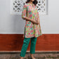 Janasya From Style Master Cotton Floral A-Line Tunic | Swadesiicart